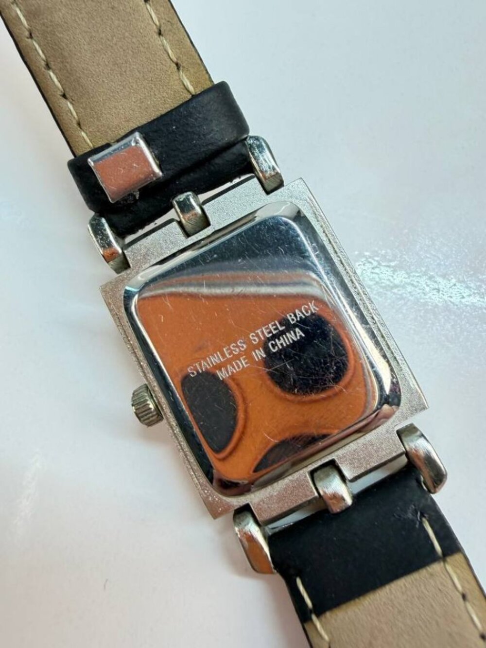 Michel Germain Rectangular Watch – Black Leather Strap - Picture 10 of 12